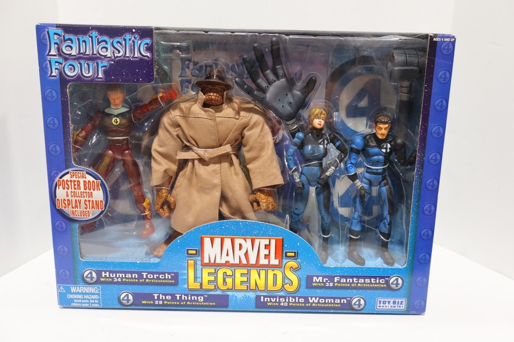 Marvel Legends Fantastic 4 Four Human Torch Thing Invisible Woman Mr. Fantastic
