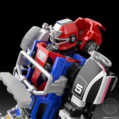Presale Bandai SMP RV Robo Power Rangers Turbo Megazord All 5 Cars And Saber