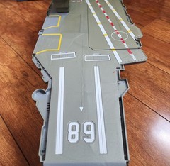 1998 RedBox Toys Independence U.S Aircraft Carrier Ship 31″, W/ 6 Die Cast Plane