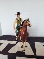Wyatt Earp w Hat 1950s HARTLAND PLASTICS Vintage Original Item