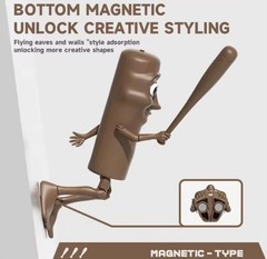 Funny Brain Rot Tung Tung Action Figure With Accessories – Buildable