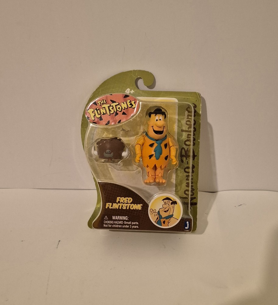 Hanna Barbera The Flintstones Fred Flintstone w/ Lodge Hat 3″ Action Figure