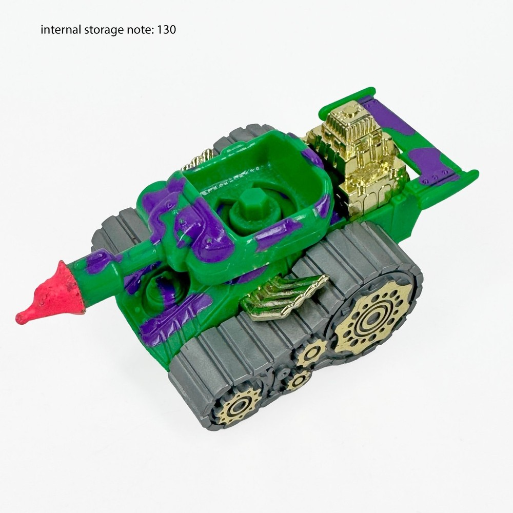 Kenner Rat Fink Rad Rods Tank Vehicle 1990 Green Purple Gold Cannon