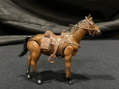 Vintage Kenner Butch Cassidy 3 3/4” Figure And Horse “Buff” (complete tack)