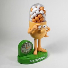 Mr Contac Talking Alarm Clock Figure Advertising Drug Mascot