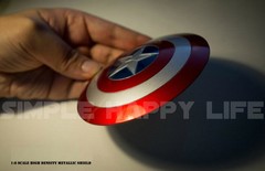1/6 Captain America Shield 2.0 Metal material buckle Hand for Hot Toys USA