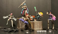 League of Legends Figure Lot Jinx Vi Caitlyn Ekko Heimerdinger Riot Arcane