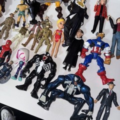 Lot of 44 Mixed Vintage & Modern Action Figures and Toys – Collectibles – As-Is