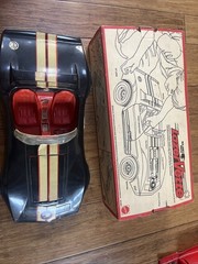 Mattel Big Jim LAZERVETTE Double Trouble Sports Car / Attack Machine w/ Box 70’s