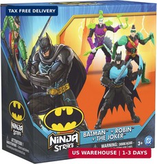 DC Comics, Batman Ninja Strike 6″ 3-Pack Battle Set Action Figures with Pop-Out