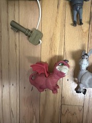Vtg DreamWorks Shrek Figure Lot Donkey Thelonious Gingerbread Guard Dragon Puss