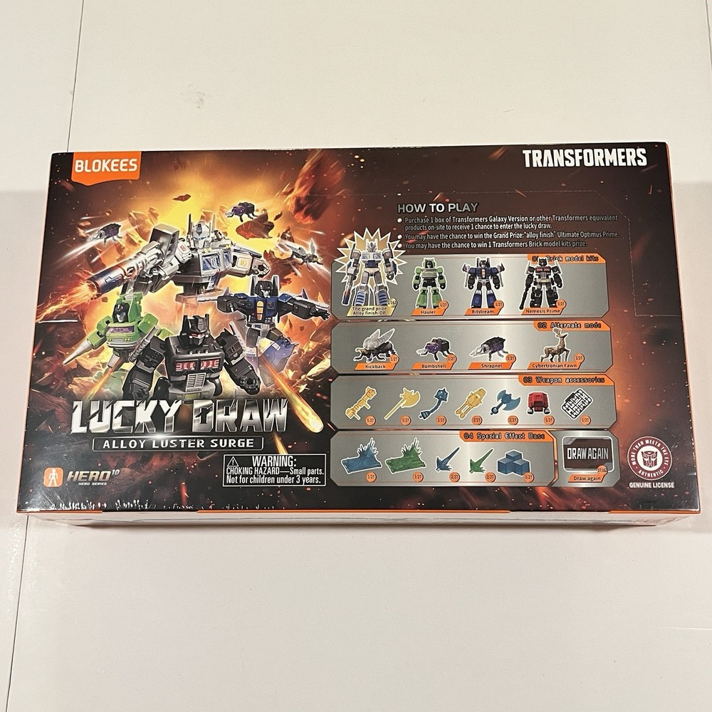 Blokees Transformers Galaxy Lucky Draw Alloy Luster Surge READ DESCRIPTION NEW