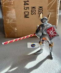 70 Papo Figures Fantasy Medieval Red & Gold Jousting Knights NEW Retired