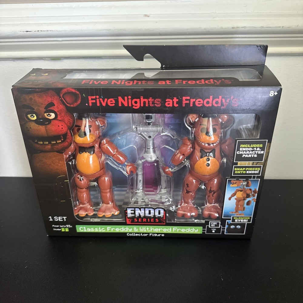 Five Nights at Freddys Endo Series Classic & Withered Freddy FNAF Jazwares New