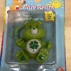 Good Luck Bear Care Bears Figure NIB Play Along 2003 Clip On 3.5″ Bag Clip