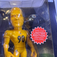 NFL GameChangers T.J. Watt Figure Steelers 6″ Gold NEW Limited Edition Variant