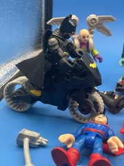 DC Toy Box Jackpot Batman, Superman, Joker + 40+ Figures, Bike, Weapons Mashem