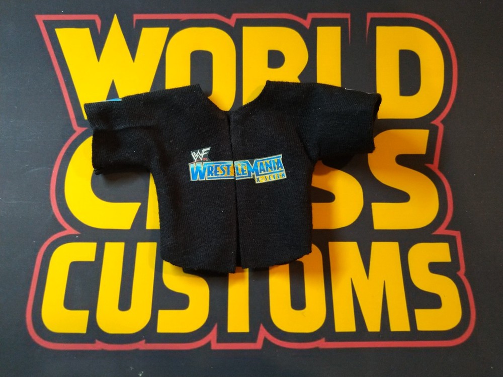 Custom WrestleMania 17 Jersey For Action Figures Mattel WWE WCW ECW