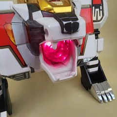 Mighty Morphin POWER RANGERS MMPR (1994) WHITE TIGER ZORD 10″ [COMPLETE] WORKS