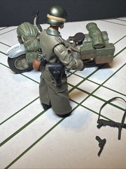 Indiana Jones German Soldier w Motorcycle Last Crusade Hasbro 2008 Complete