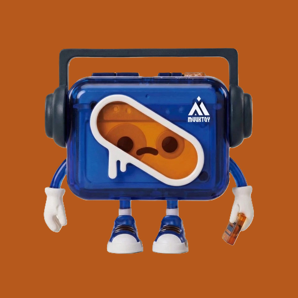 Gachapon, Cassette Player Boy Retro Capsule Toy Figure…Skeleton Blue 🗽