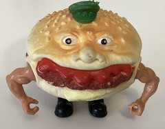 Vintage 1988 Mattel FOOD FIGHTERS 6 Loose Figures Much Wear No Accessories As-Is
