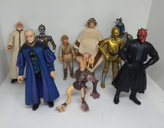 9 Modern Star Wars Action Figures. No Accessories