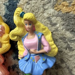 1991 Barbie McDonalds Happy Meal Toys Figures Vtg Cake Topper Rebok & Star