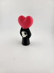 Grim Reaper with Heart Figurine — Love from Beyond the Grave