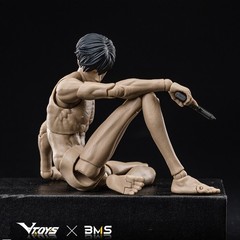 1:12 VTOYS X BMS VB003 Male Flexible Action Figure Jointed Body & Head Model Toy