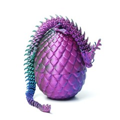 3D Printed Dragon Egg Model,Articulated Animals Figure,Fidget Toys Home Decor