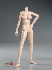 US STOCK 1/6 Pale Skin Large Breast Action Figure Body Half-seamless Breast Toy