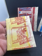 3 Transformers G1 Vintage Sachet Bag Stickers Book Spanish Panini Red & Blue