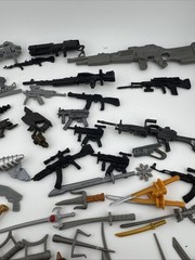 Vtg Action Figure Weapons Mixed Lot Accessories Star Wars GI Joe Guns Lightsaber
