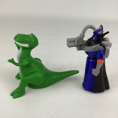 Disney Toy Story Mcdonalds 4″ Rex Dinosaur Emperor Zurg Roll Figures Bundle Lot