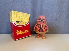 Ron English MC Supersized X-Ray Halloween Vinyl Figure 6.5″ Orange Rare