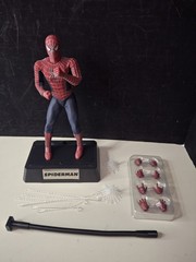 Spider-Man Red Ver WELIKE TOYS WLT04 1/12 Scale Magnetic Feet And Stand