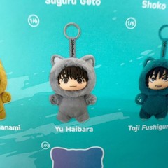 Puremind Jujutsu Kaisen Yu Haibara Keychain Cat Ear Plush Grey NEW Open Box