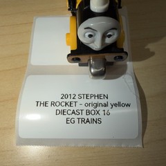 STEPHEN THOMAS FRIENDS TRAIN Take N Play Along DIECAST ROCKET ! KING OF RAILWAY