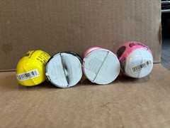 Pink Black Yellow Power Rangers Candy Heads (4) 2 Loose & 1 Pair MIB