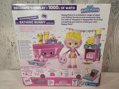 Shopkins Happy Places Welcome Pack Bathing Bunny with Bubbleisha Doll – NEW
