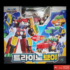 Miniforce V-Rangers TRINO-V Stego Trice Tyranno Dino Transforming Robot Car 2022