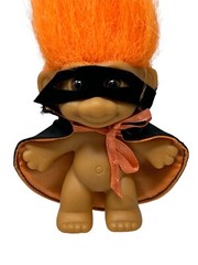 Troll by Russ Berrie and Company Plastic Halloween Vampire Spiked Orange Hair