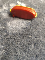 Stuart Little Figure in Red Canoe Boat With Paddle 2005 Sony 2″ Mini