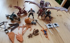 Huge Lot Hasbro Kenner Dragonheart 1996 Vintage Action Figures Draco Bowen Parts