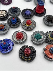 Beyblade Lot Spinners, Rip Cords, Launchers, Tornadoes, And Some parts