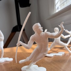 Vintage FULL Of Pepsi 1964 Tokyo Olympic Summer Games Promo Figures + Massage