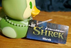 Just Play Duckalooz DreamWorks Shrek Easter Bunny Rabbit Rubber Duck Duckie 2.75
