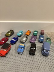 Ultra RARE! Disney Pixar Cars Lot Of 15 Diecast Cars, Cars 2, & Cars 3
