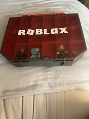 R0BL0X Toys Action Figures Lot Of 3 Figures With Accessories And Carrying Case